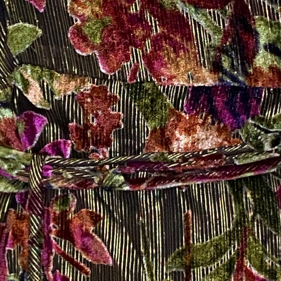 Beautiful Gianni Bini Morgan Lurex Velvet Wrap Multi-Colored Sexy Dress Sz 6 VGC - Picture 9 of 12